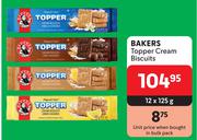 Bakers Topper Cream Biscuits-12 x 125g