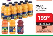 Krush Fruit Juice (All Variants)-10 x 500ml