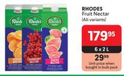 Rhodes Fruit Nectar (All Variants)-6 x 2L