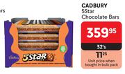 Cadbury 5 Star Chocolate Bars-32's