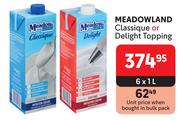 Meadowland Classique Or Delight Topping-6 x 1L
