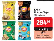 Lay's Potato Chips (All Variants)-48 x 36g