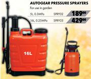  Autogear Pressure Sprayers 0.25 MPA SPRY03-16L