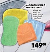 Autogear Micro Fibre Cloth Kit MFC02