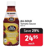 All Gold Tomato Sauce-500ml Each
