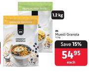 M Muesli Granola-1.2Kg Each