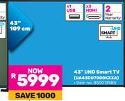 Samsung 109cm (43") UHD Smart TV UA43DU7000KXXA