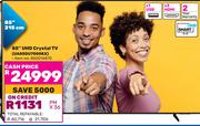 Samsung 215cm (85")UHD Crystal TV UA85DU7000KX
