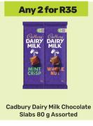 Cadbury Dairy Milk Chocolate Slabs Assorted-For 2 x 80g