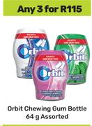 Orbit Chewing Gum Bottle Assorted-For 3 x 64g