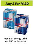 Red Bull Energy Drink Assorted-For 2 x 4 x 250ml