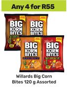 Willards Big Corn Bites Assorted-For 4 x 120g