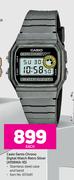 Casio Gents Chrono Digital Watch Retro Silver A158WA-1D-Each