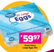 Great Value Large Eggs-30s