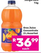Oros Juice Concentrate Assorted-2Ltr