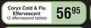 Coryx Cold & Flu Effervescent 12 Effervescent Tablets