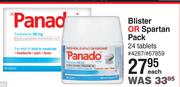 Panado Blister Or Spartan Pack 24 Tablets-Each
