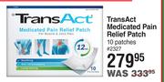 TransAct Medicated Pain Relief Patch 10 Patches