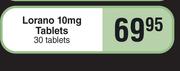 Lorano 10mg Tablets 30 Tablets