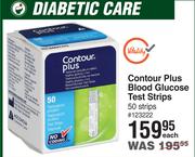 Contour Plus Blood Glucose Test Strips 50 Strips-Each