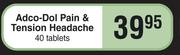 Adco Dol Pain & Tension Headache 40 Tablets