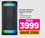 Sony Portable Wireless Speaker XP500