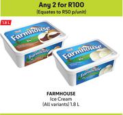 Farmhouse Ice Cream(All Variants)-For Any 2 x 1.8Ltr