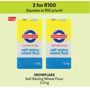 Snowflake Self Raising Wheat Flour-For 2 x 2.5kg