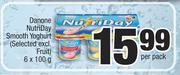 Danone Nutriday Smooth Yoghurt (Selected Excl.Fruit)-6 x 100g Per Pack