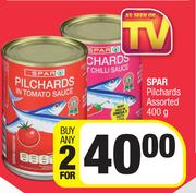 Spar Pilchards Assorted-For 2 x 400g