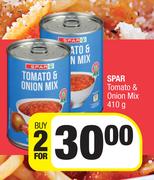 Spar Tomato & Onion Mix-For 2 x 410g
