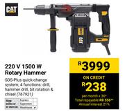 CAT 220V 1500W Rotary Hammer