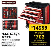 Mastercraft Mobile Trolley & Tool Set