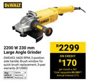 Dewalt 2200W 230mm Large Angle Grinder