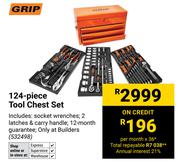 Grip 124 Piece Tool Chest Set