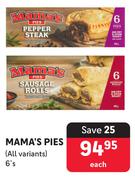 Mama's Pies (All Variants)-6's Each