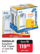 Parmalat Easy Gest Full Cream Or Low Fat-6 x 1L Per Case
