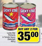 Lucky Star Pilchards In Tomato Sauce(Selected)-2 x 400g