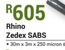 Rhino Zedex SABS-30m x 3m x 250 Micron