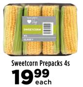 Sweetcorn Prepacks 4's Pack-Each
