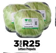 Lettuce Prepacks-For 3