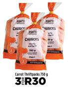 Carrot Thriftpacks-For 3 x 750g