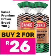 Sasko Premium Brown Bread-For 2 x 700g