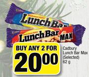 Cadbury Lunch Bar Max(Selected)-2X62g
