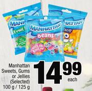 Manhattan Sweets, Gums Or Jellies(Selected)-100g/125g Each