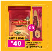 Fatti's & Moni's Macaroni Or Spaghetti-For Any 3 x 500ml
