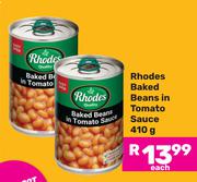 Rhodes Baked Beans In Tomato Sauce-410g Each