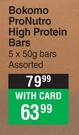 Bokomo ProNutro High Protein Bars Assorted-For 5 x 50g