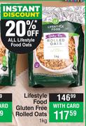 Lifestyle Food Gluten Free Rolled Oats-1Kg