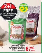 Lifestyle Food Granola Crunch Assorted-750g Each